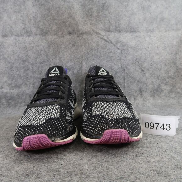 Reebok Shoes Womens 6 Athletic Trainer Running Print Smooth Clip UltraKnit Black - Picture 3 of 13